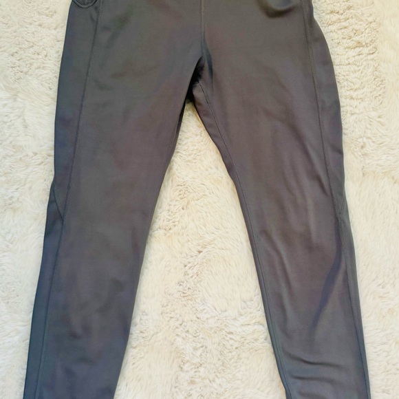 Body NV Women's Gray Zip-Up Athletic Top and Leggings Set - Picture 10 of 15